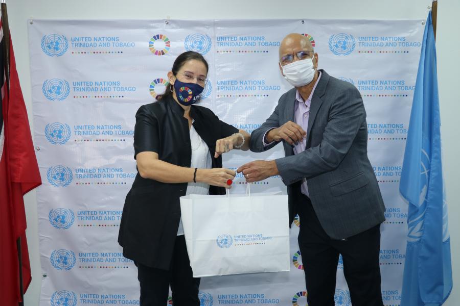 UN Resident Coordinator offers Massy Foundation a token of appreciation