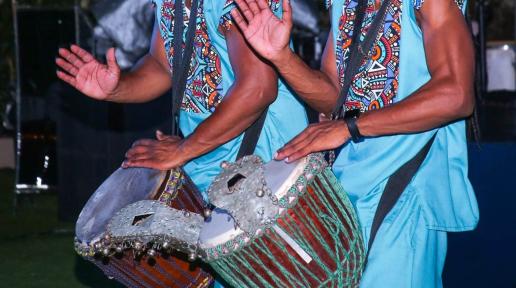 Drummers at Global Migration Film Festival